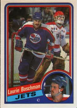 Laurie Boschman Jets hockey card