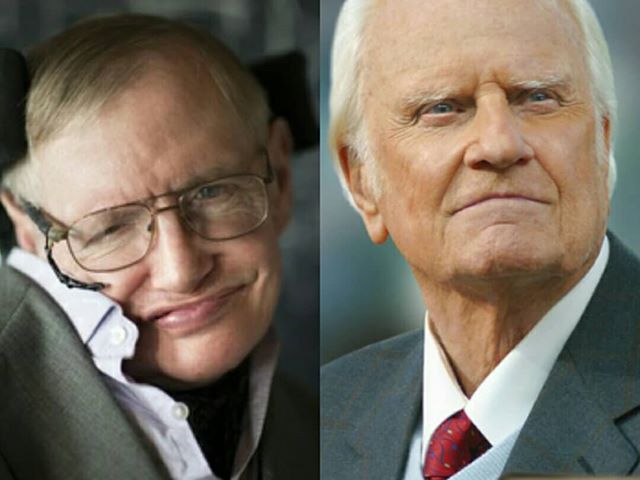 Stephen Hawking and Billy Graham