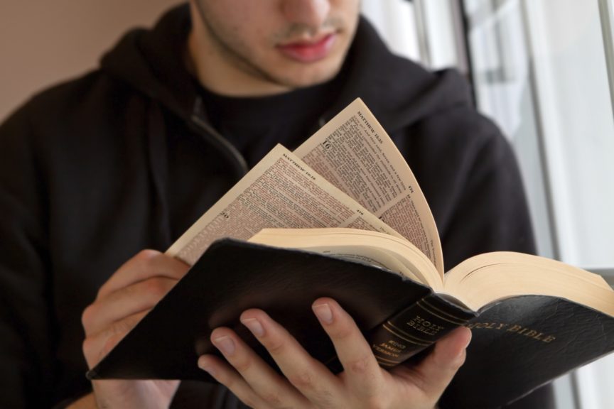 Man Reading Bible