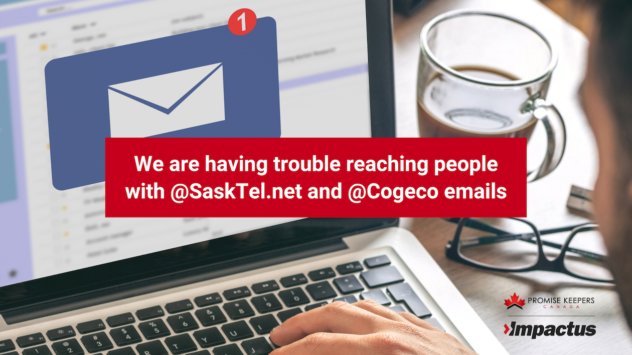 We are having trouble reaching people with @SaskTel.net and @Cogeco emails