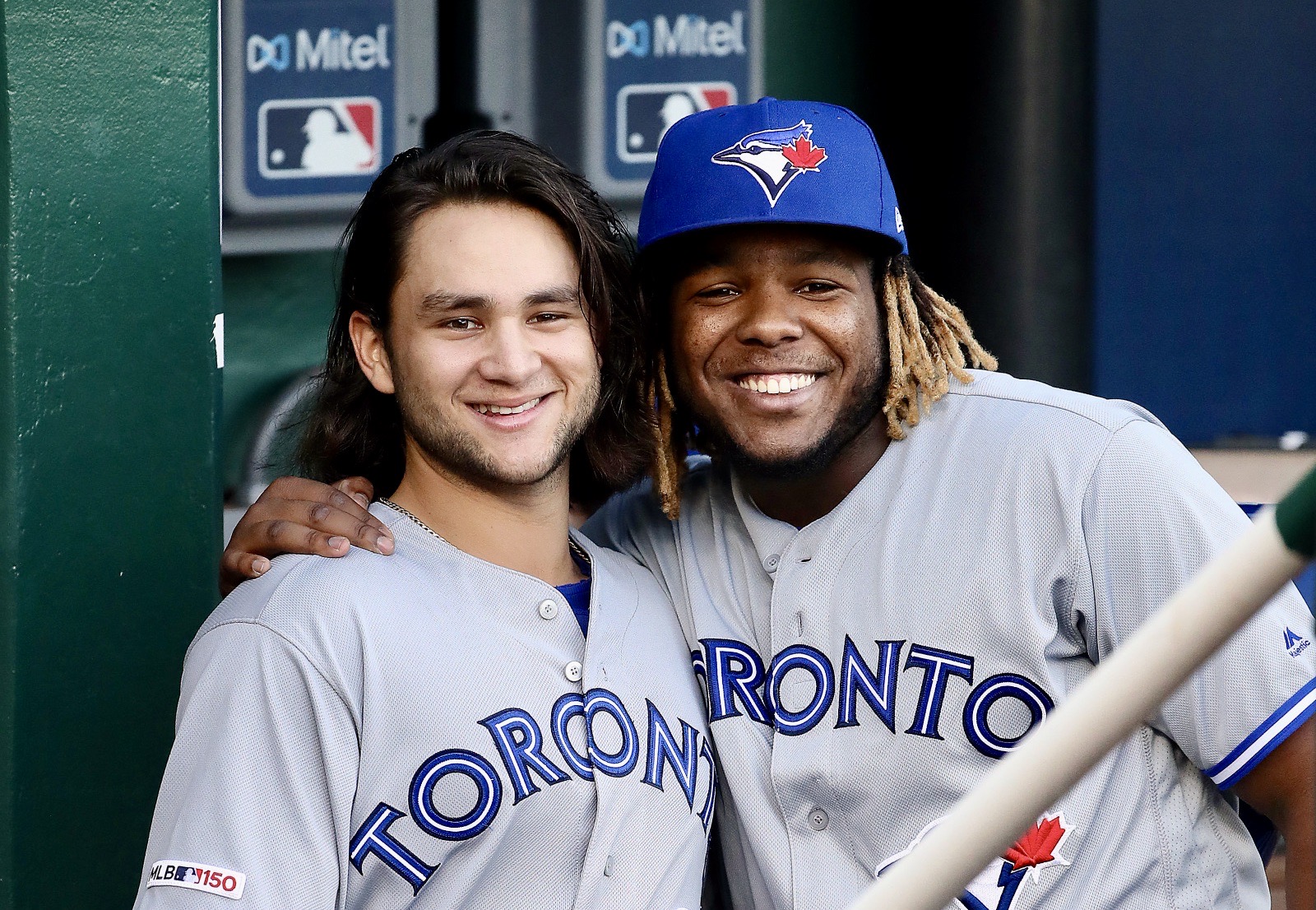 Toronto Blue Jays' Vladimir Guerrero Jr. and Bo Bichette