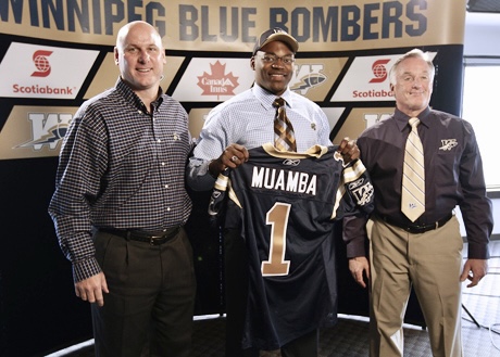 Henoc Muamba taken first overall by Bombers
